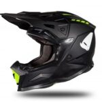 CASCO CROSS ENDURO IN FIBRA DI VETRO UFO ECHUS HE 167 NERO OPACO ECE 22.06