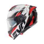 CASCO INTEGRALE PREMIER EVOLUZIONE PR 8 BIANCO NERO ROSSO MOTO TOURING - immagine 3