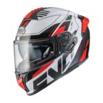 CASCO INTEGRALE PREMIER EVOLUZIONE PR 8 BIANCO NERO ROSSO MOTO TOURING
