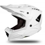 Casco UFO ECHUS Bianco Fibra Vetro Moto Motocross Enduro Motard HE166