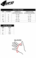 GUANTI MOTO UFO PLAST SKILL RADIAL COLORE GRIGIO CROSS ENDURO RACING - immagine 4