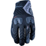 GUANTI MOTO FIVE TFX3 AIRFLOW SHORT BLACK GREY PROTEZIONE SPORT URBAN NERO