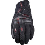 GUANTI MOTO FIVE TFX1 AIRFLOW SHORT BLACK / FLUO RED PROTEZIONE SPORT URBAN