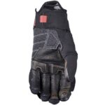 GUANTI MOTO FIVE TFX1 AIRFLOW SHORT BLACK / FLUO RED PROTEZIONE SPORT URBAN - immagine 2