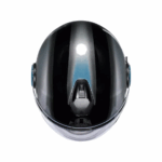 CASCO MOTO AGV JET ETERES LEVANTO BLACK SILVER BLUE  VISIERA PARASOLE - immagine 2