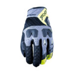 GUANTI MOTO FIVE TFX3 AIRFLOW GREY FLUO YELLOW  VENTILATI ESTIVI PROTEZIONE