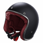 CASCO JET MOTO STORMER QUARTZ MATT BLACK CAFE RACER CUSTOM VINTAGE RETRO OPACO