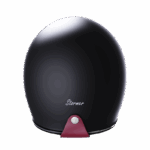 CASCO JET MOTO STORMER QUARTZ MATT BLACK CAFE RACER CUSTOM VINTAGE RETRO OPACO - immagine 2