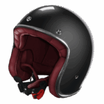 CASCO JET MOTO STORMER QUARTZ BLACK PEARLY CAFE RACER CUSTOM VINTAGE RETRO