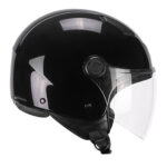 CASCO JET SKA-P 1LHA LUKE MONO NERO LUCIDO SCOOTER CITY ECE 22.06 - immagine 4