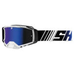 MASCHERA OCCHIALI MOTO SHOT CORE STRIPE BLUE GLOSSY ENDURO CROSS MX BLU BIANCO