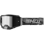 MASCHERA OCCHIALI MOTO SHOT CORE SHADOW GREY MATT ENDURO CROSS MX GRIGIO SCURO