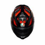 CASCO MOTO INTEGRALE AGV K7 MPLK TAURAX BLACK RED AGV E2206  TOURING SPORT K 7 - immagine 7