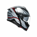 CASCO INTEGRALE MOTO AGV K7 JAEGER BLACK SILVER TOURING SPORT CARBON K 7 - immagine 3