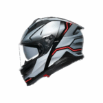 CASCO INTEGRALE MOTO AGV K7 JAEGER BLACK SILVER TOURING SPORT CARBON K 7 - immagine 4