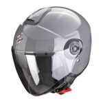 CASCO JET MOTO SCORPION EXO CITY II SOLID GRIGIO CEMENTO DOPPIA VISIERA SCOOTER - immagine 4