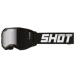 MASCHERA SHOT ASSAULT 2.0 SOLID IRIDIUM BLACK GLOSSY  ENDURO CROSS MX NERO