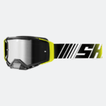 MASCHERA OCCHIALI MOTO SHOT CORE STRIPE NEON YELLOW ENDURO CROSS MX GIALLO NERO