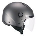 CASCO JET SKA-P 1LHA LUKE MONO GRIGIO ANTRACITE SATINATO SCOOTER CITY ECE 22.06 - immagine 4