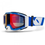 MASCHERA MOTO UFO WISE PRO BLU BIANCO CROSS MX ENDURO BLUE WHITE OCCHIALI