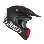 CASCO MOTO JUST1 J18 MIPS  OLDSCHOOL BLACK ENDURO OFF ROAD OLD SCHOOL