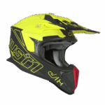 CASCO MOTO JUST1 J18 MIP VERTIGO RED GREY YELLOW FLUO ENDURO OFF ROAD MOTARD - immagine 2