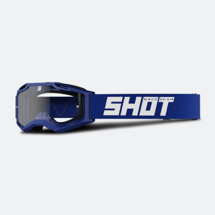 MASCHERA SHOT ASSAULT 2.0 SOLID NAVY MATT ENDURO CROSS MX BLU OPACO