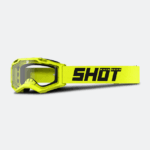 MASCHERA SHOT ASSAULT 2.0 SOLID NEON YELLOW GLOSS ENDURO CROSS MX GIALLO FLUO