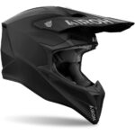 CASCO AIROH WRAAAP MATT BLACK ENDURO OFF ROAD MOTO CROSS NERO OPACO - immagine 7
