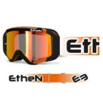MASCHERA MASCHERINA ETHEN PRIMIS BLACK/ORANGE/CLEAR CHROME MX05157 OFFROAD MX