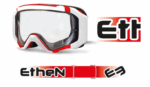 MASCHERA MASCHERINA ETHEN PRIMIS RED/WHITE/CLEAR MX05153 OFFROAD MX