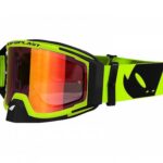 MASCHERA MOTO UFO WISE PRO NERO GIALLO CROSS MX ENDURO BLACK WHITE SPECCHIO