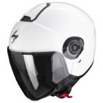 CASCO JET MOTO SCORPION EXO CITY II SOLID BIANCO LUCIDO DOPPIA VISIERA SCOOTER