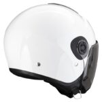 CASCO JET MOTO SCORPION EXO CITY II SOLID BIANCO LUCIDO DOPPIA VISIERA SCOOTER - immagine 2