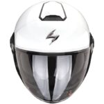 CASCO JET MOTO SCORPION EXO CITY II SOLID BIANCO LUCIDO DOPPIA VISIERA SCOOTER - immagine 3