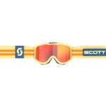 MASCHERA MASCHERINA SCOTT 89X ERA BEIGE/ORANGE CHROME OFFROAD MX - immagine 2