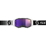 MASCHERA MASCHERINA SCOTT PROSPECT BLACK/WHITE/PURPLE CHROME MX GOGGLE - immagine 2