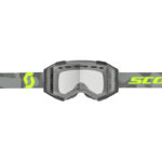 MASCHERA MASCHERINA CROSS SCOTT FURY ENDURO LIGHT GREY/ NEON YELLOW / CLEAR - immagine 2