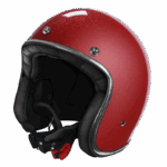CASCO JET MOTO STORMER QUARTZ GLITTER RED CAFE RACER CUSTOM VINTAGE RETRO