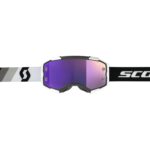 MASCHERA MASCHERINA MX CROSS SCOTT MX GOGGLE FURY BLACK WHITE PURPLE CHROME - immagine 2