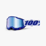 MASCHERA 100% ACCURI 2 BLUE MX CROSS OCCHIALI ENDURO BLU SPECCHIO