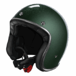 CASCO JET MOTO STORMER QUARTZ GLITTER GREEN CAFE RACER CUSTOM VINTAGE RETRO