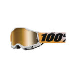 MASCHERA 100% ACCURI 2 SHIV MX CROSS OCCHIALI ENDURO SILVER CHROME