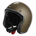 CASCO JET MOTO STORMER QUARTZ GLITTER GOLD CAFE RACER CUSTOM VINTAGE RETRO