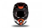 Helm UFO Plast HE171 ECHUS Schwarz/ Orange/ Weiß Matt - immagine 5