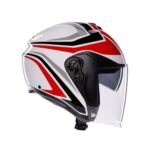 Casque Jet Moto AGV IRIDES TOLOSA Blanc/Noir/Gris/Rouge - immagine 3