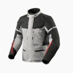 Chaqueta Moto REV'IT OUTBACK 4 H2O Plata Negro REVIT Impermeable Touring