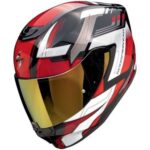 Casque Intégral Scorpion EXO-391 EVO Captor Noir Rouge Sport Touring Brillant
