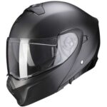 Casco Modular Moto Scorpion Exo 930 Evo Sólido Negro Mate Pearl Touring