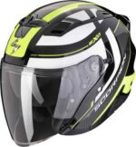 Casco Jet Moto Scorpion Exo 230 Pul Negro Amarillo Neón Urban City Scooter